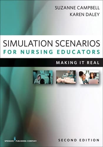 Tapa de Simulation scenarios for nurse educators