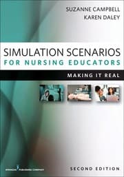 Tapa de Simulation scenarios for nurse educators