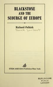 Tapa de Blackstone and the scourge of Europe