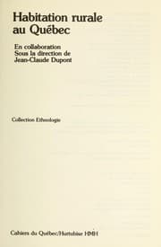Tapa de Habitation rurale au Québec