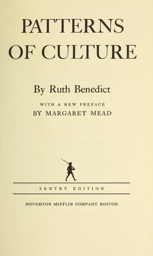 Tapa de Patterns of Culture