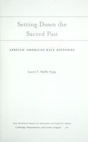 Tapa de Setting down the sacred past