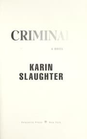 Tapa de Criminal