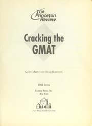 Tapa de Cracking the GMAT