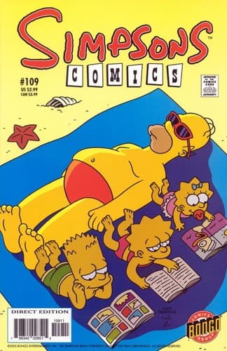 Tapa de Simpson Comics No.109
