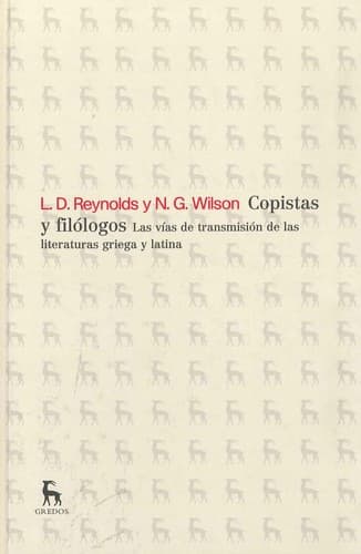Tapa de Copistas y filólogos
