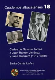 Tapa de Cartas de Navarro Tomás a Juan Ramón Jiménez y Juan Guerrero (1917-1950) / Emilia Cortés Ibáñez (2014)