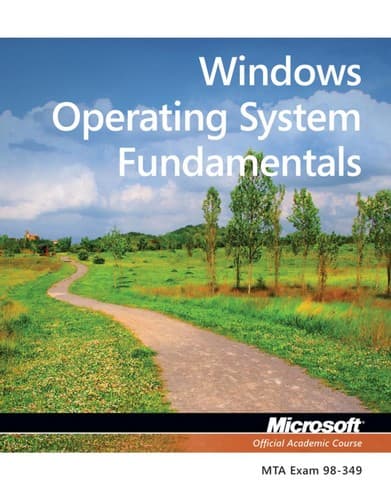 Tapa de Exam 98-349 Windows Operating System Fundamentals