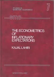 Tapa de The econometrics of inflationary expectations