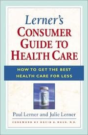 Tapa de Lerner's consumer guide to health care