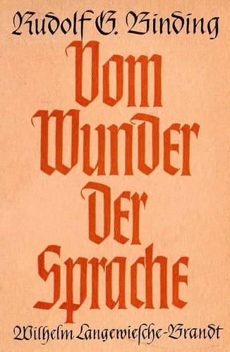 Tapa de Vom Wunder der Sprache