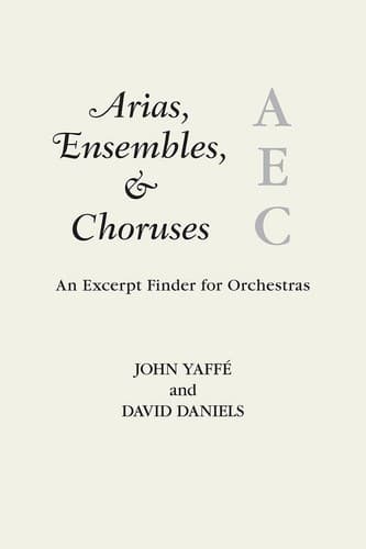 Tapa de Arias, Ensembles, & Choruses