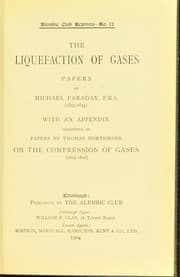 Tapa de The liquefaction of gases