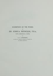 Tapa de Catalogue of the works of Sir Joshua Reynolds exhibited at the Grosvenor Gallery MDCCCLXXXIII-IV