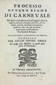Tapa de Processo ovvero esame di carnevale