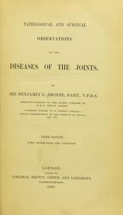 Tapa de Pathological and surgical observations on diseases of the joints
