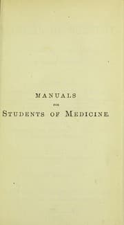 Tapa de A manual of surgery