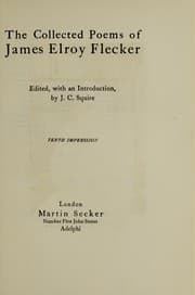 Tapa de The collected poems of James Elroy Flecker