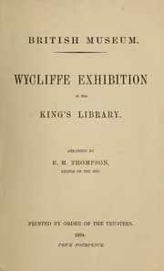 Tapa de Wycliffe exhibition in the King's library