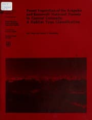 Tapa de Forest vegetation of the Arapaho and Roosevelt National Forests in central Colorado