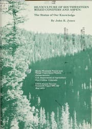 Tapa de Silviculture of southwestern mixed conifers and aspen