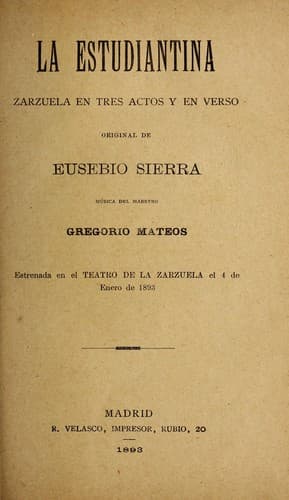 Tapa de La estudianta