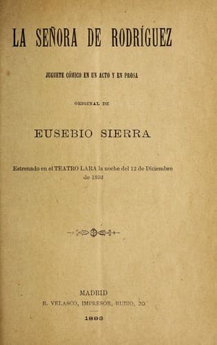 Tapa de La sen ora de Rodri guez