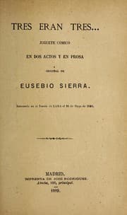 Tapa de Tres eran tres--