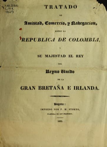 Tapa de Tratado de amistad