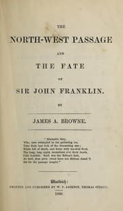 Tapa de The North-West Passage and the fate of Sir John Franklin