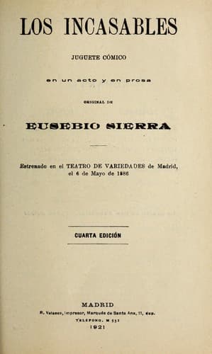 Tapa de Los incasables