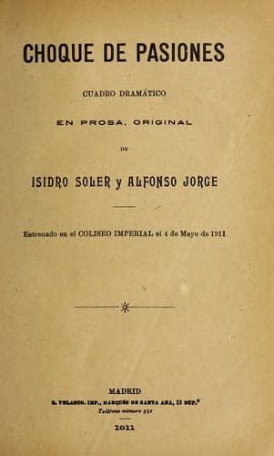 Tapa de Choque de pasiones