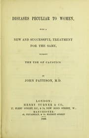 Tapa de Diseases peculiar to women