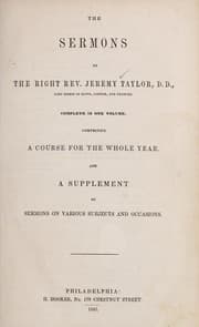 Tapa de The sermons of the Right Rev. Jeremy Taylor