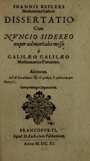 Tapa de Ioannis Kepleri Mathematici Caesarei Dissertatio, cum nuncio sidereo, nuper ad mortales misso a Galilaeo Galilaeo, Mathematico Patauino