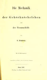 Tapa de Die Mechanik der Geh©œrkn©œchelchen und des Trommelfells
