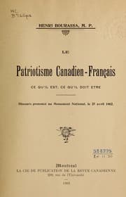 Tapa de Le patriotisme canadien-français