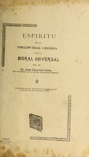 Tapa de Espi ritu de la evolucion social y religiosa, y de la moral universal