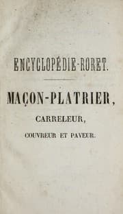 Tapa de Nouveau manuel complet du maçon-platrier, du carreleur, du couvreur et du paveur