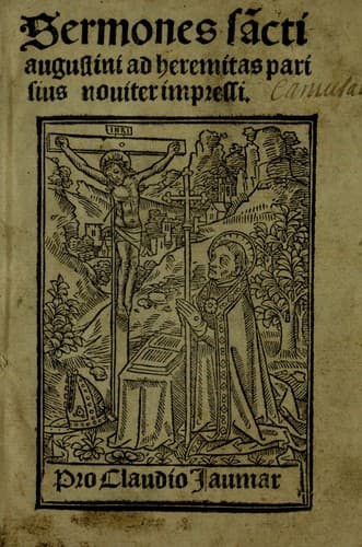Tapa de Sermones sa[n]cti augustini ad heremitas