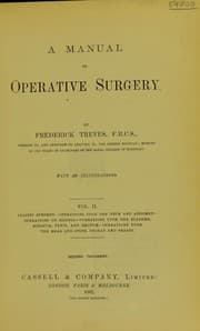 Tapa de A manual of operative surgery