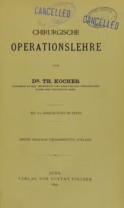 Tapa de Chirurgische Operationslehre