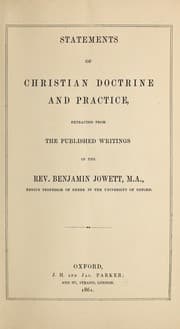 Tapa de Statements of Christian doctrine and practice