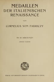 Tapa de Medaillen der italienischen renaissance