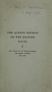 Tapa de The poems of Sir Walter Raleigh