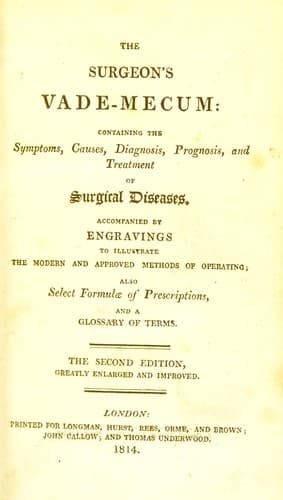 Tapa de The surgeon's vade-mecum