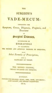 Tapa de The surgeon's vade-mecum