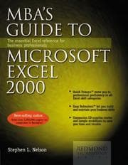 Tapa de MBA's guide to Microsoft Excel 2000