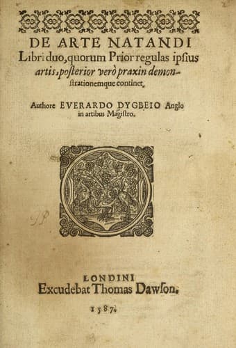 Tapa de De arte natandi libri duo