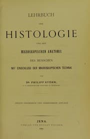 Tapa de Lehrbuch der Histologie und der mikroskopischen Anatomie des Menschen